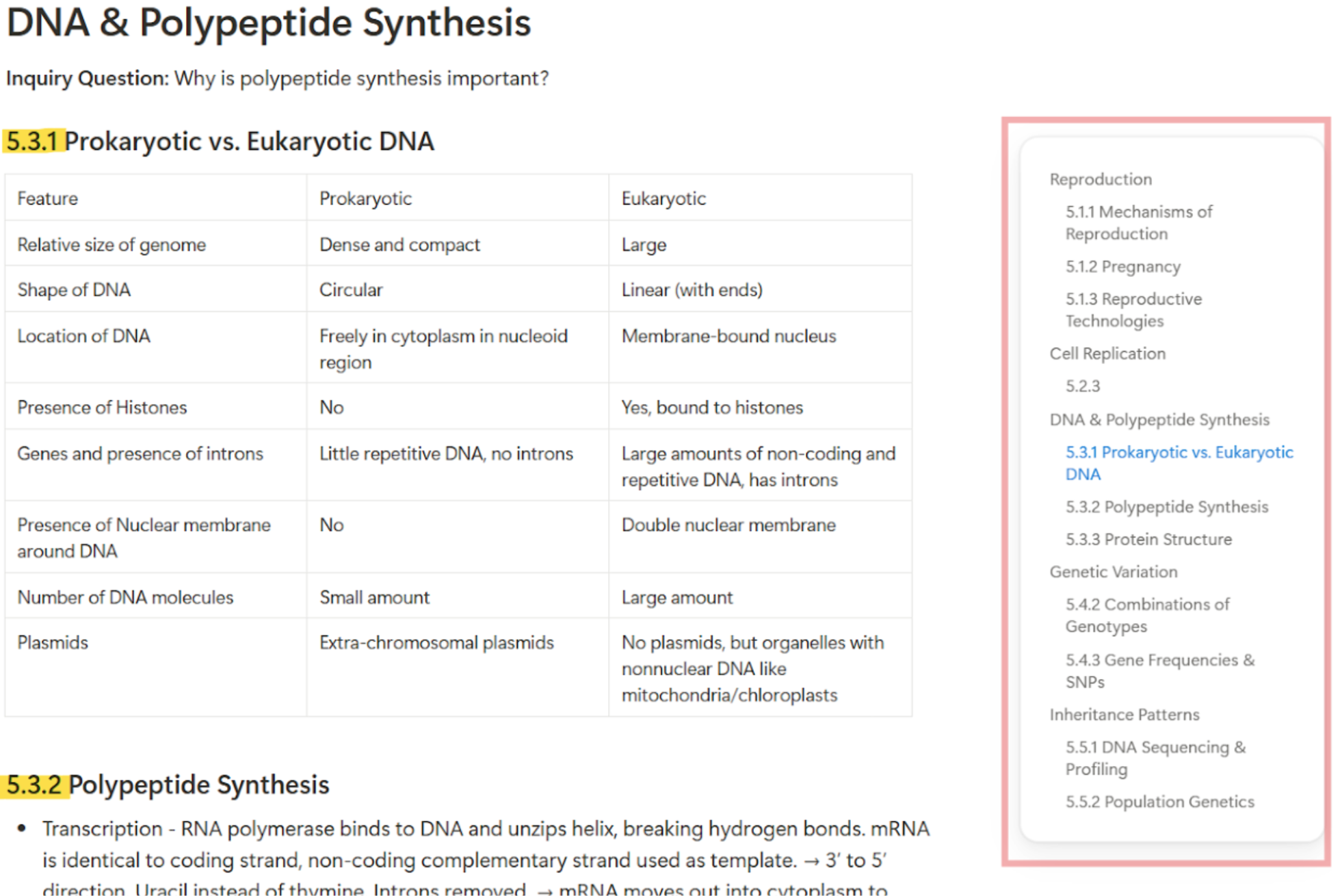 How to structure HSC Biology Module 5 notes - state ranker's guide